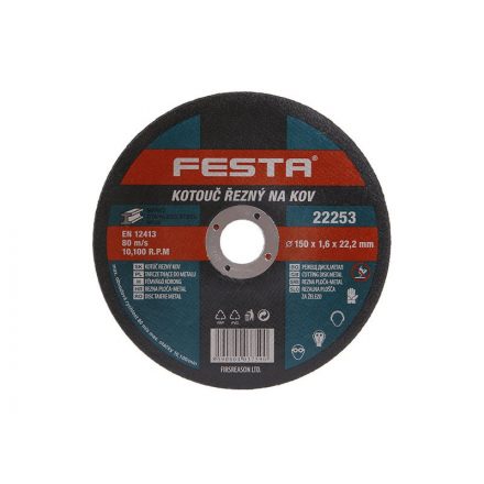 FESTA Rezný kotúč na kov 150 x 1,6 x 22,2 mm