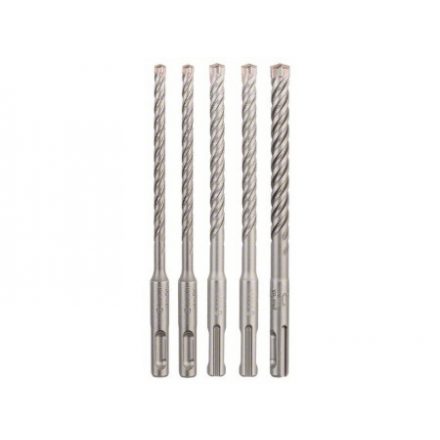 BOSCH 5X Sada vrtákov na skaly 5-dielna štvorhranná SDS-Plus (6 / 6 / 8 / 8 / 10 x 160 mm)